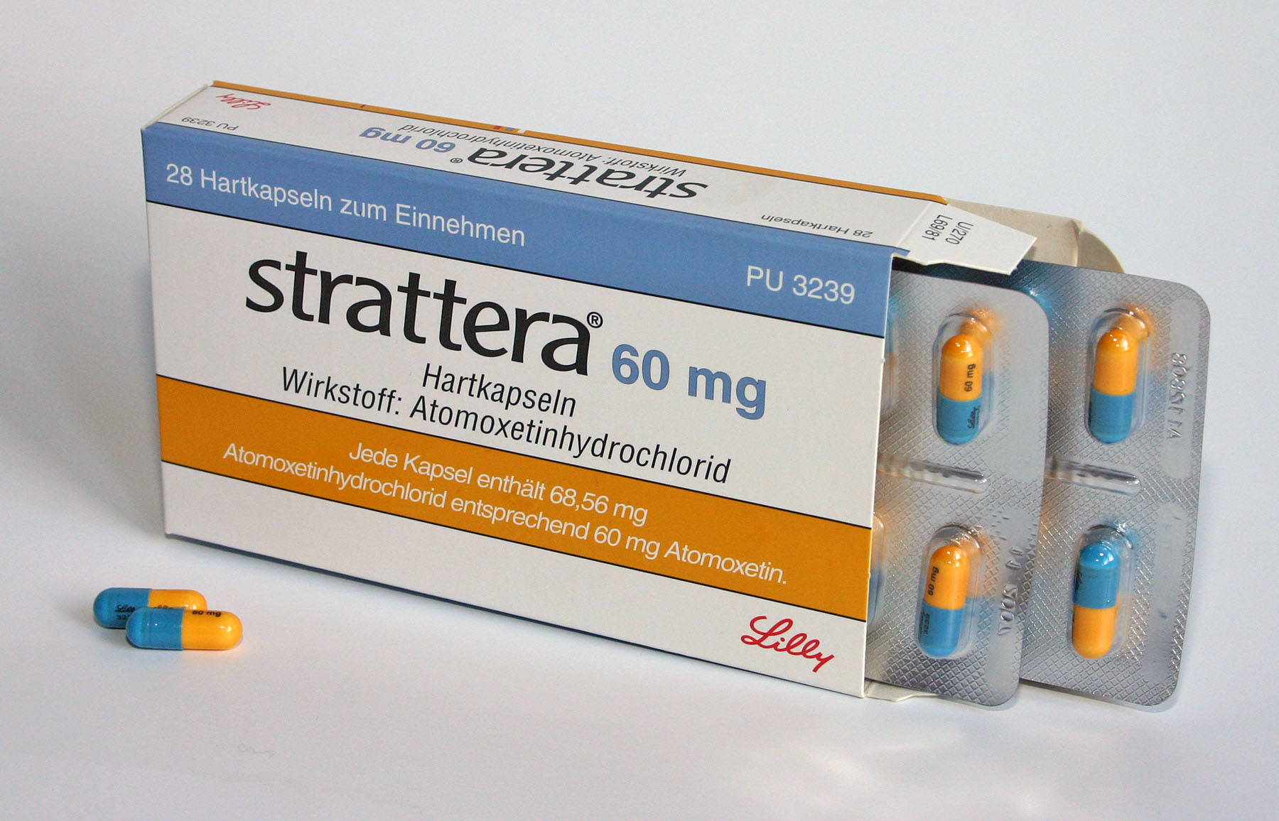 美国治疗注意力缺陷多动障碍adhd新药strattera阿托西汀