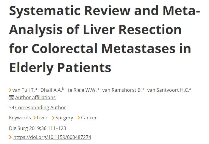 结直肠癌肝转移手术治疗 结直肠癌肝转移手术治疗